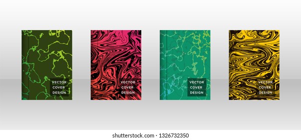 Mixture of acrylic paints. Liquid marble texture. Fluid art. Applicable for design cover, presentation, invitation, flyer, annual report, poster and business card, desing packaging - Vector