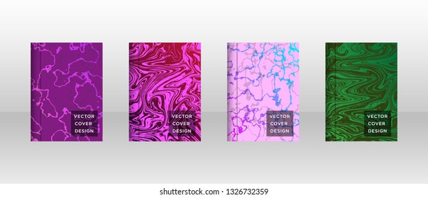 Mixture of acrylic paints. Liquid marble texture. Fluid art. Applicable for design cover, presentation, invitation, flyer, annual report, poster and business card, desing packaging - Vector