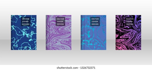 Mixture of acrylic paints. Liquid marble texture. Fluid art. Applicable for design cover, presentation, invitation, flyer, annual report, poster and business card, desing packaging - Vector