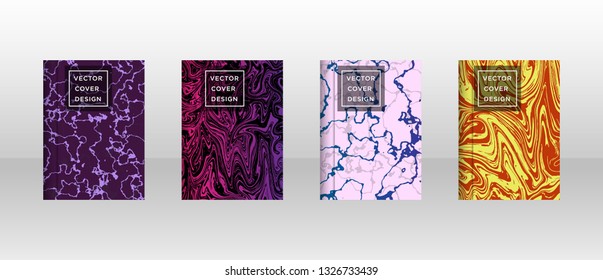 Mixture of acrylic paints. Liquid marble texture. Fluid art. Applicable for design cover, presentation, invitation, flyer, annual report, poster and business card, desing packaging - Vector
