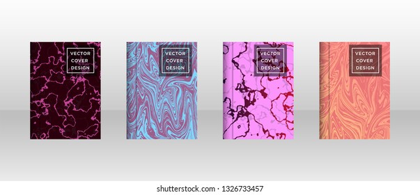 Mixture of acrylic paints. Liquid marble texture. Fluid art. Applicable for design cover, presentation, invitation, flyer, annual report, poster and business card, desing packaging - Vector
