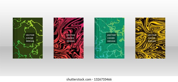 Mixture of acrylic paints. Liquid marble texture. Fluid art. Applicable for design cover, presentation, invitation, flyer, annual report, poster and business card, desing packaging - Vector