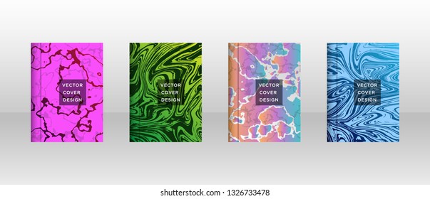 Mixture of acrylic paints. Liquid marble texture. Fluid art. Applicable for design cover, presentation, invitation, flyer, annual report, poster and business card, desing packaging - Vector