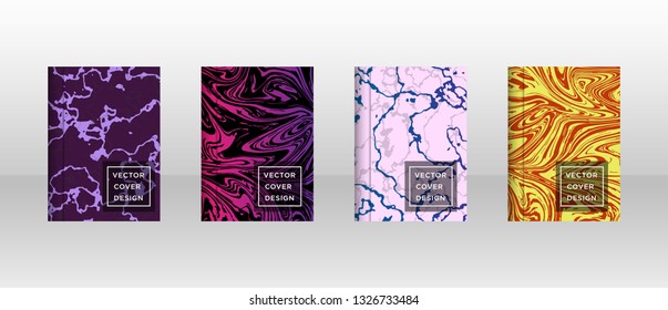 Mixture of acrylic paints. Liquid marble texture. Fluid art. Applicable for design cover, presentation, invitation, flyer, annual report, poster and business card, desing packaging - Vector
