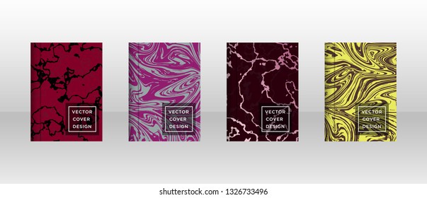 Mixture of acrylic paints. Liquid marble texture. Fluid art. Applicable for design cover, presentation, invitation, flyer, annual report, poster and business card, desing packaging - Vector