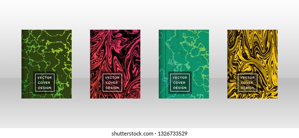 Mixture of acrylic paints. Liquid marble texture. Fluid art. Applicable for design cover, presentation, invitation, flyer, annual report, poster and business card, desing packaging - Vector