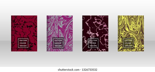 Mixture of acrylic paints. Liquid marble texture. Fluid art. Applicable for design cover, presentation, invitation, flyer, annual report, poster and business card, desing packaging - Vector