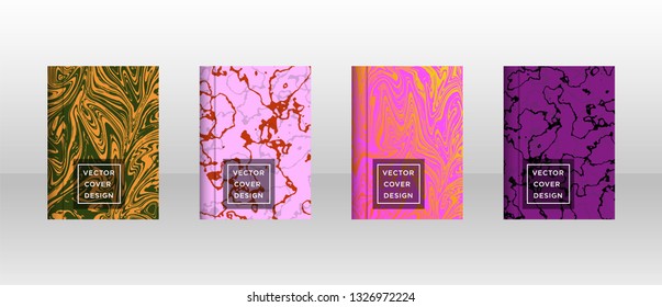 Mixture of acrylic paints. Liquid marble texture. Fluid art. Applicable for design cover, presentation, invitation, flyer, annual report, poster and business card, desing packaging - Vector