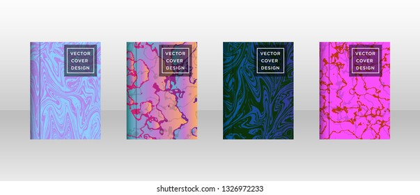 Mixture of acrylic paints. Liquid marble texture. Fluid art. Applicable for design cover, presentation, invitation, flyer, annual report, poster and business card, desing packaging - Vector