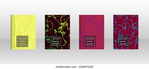 Mixture of acrylic paints. Liquid marble texture. Fluid art. Applicable for design cover, presentation, invitation, flyer, annual report, poster and business card, desing packaging - Vector