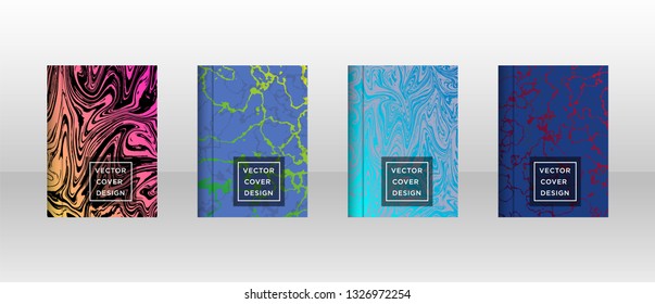 Mixture of acrylic paints. Liquid marble texture. Fluid art. Applicable for design cover, presentation, invitation, flyer, annual report, poster and business card, desing packaging - Vector