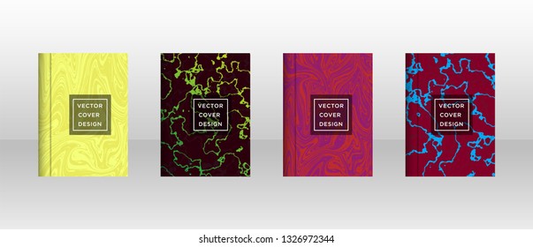 Mixture of acrylic paints. Liquid marble texture. Fluid art. Applicable for design cover, presentation, invitation, flyer, annual report, poster and business card, desing packaging - Vector