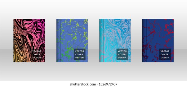 Mixture of acrylic paints. Liquid marble texture. Fluid art. Applicable for design cover, presentation, invitation, flyer, annual report, poster and business card, desing packaging - Vector