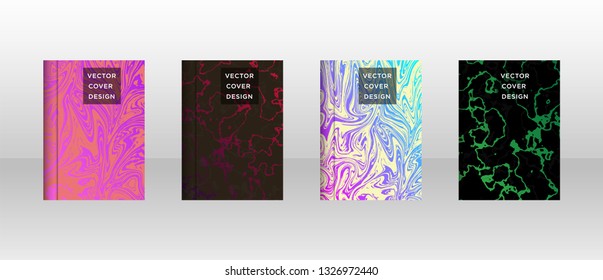 Mixture of acrylic paints. Liquid marble texture. Fluid art. Applicable for design cover, presentation, invitation, flyer, annual report, poster and business card, desing packaging - Vector