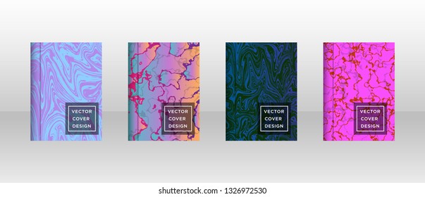 Mixture of acrylic paints. Liquid marble texture. Fluid art. Applicable for design cover, presentation, invitation, flyer, annual report, poster and business card, desing packaging - Vector