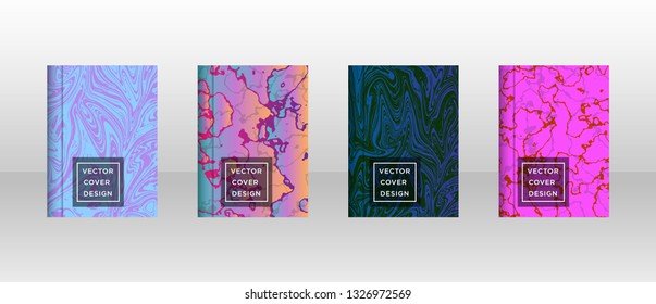 Mixture of acrylic paints. Liquid marble texture. Fluid art. Applicable for design cover, presentation, invitation, flyer, annual report, poster and business card, desing packaging - Vector