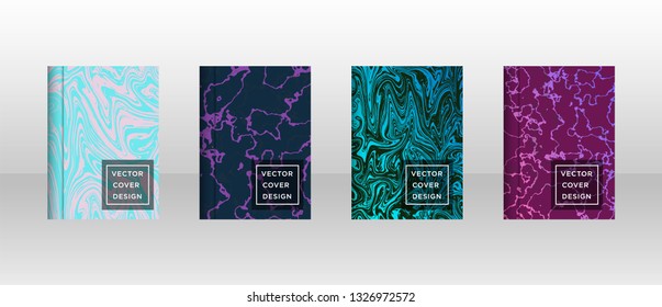 Mixture of acrylic paints. Liquid marble texture. Fluid art. Applicable for design cover, presentation, invitation, flyer, annual report, poster and business card, desing packaging - Vector