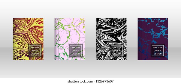 Mixture of acrylic paints. Liquid marble texture. Fluid art. Applicable for design cover, presentation, invitation, flyer, annual report, poster and business card, desing packaging - Vector