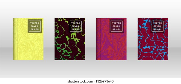 Mixture of acrylic paints. Liquid marble texture. Fluid art. Applicable for design cover, presentation, invitation, flyer, annual report, poster and business card, desing packaging - Vector