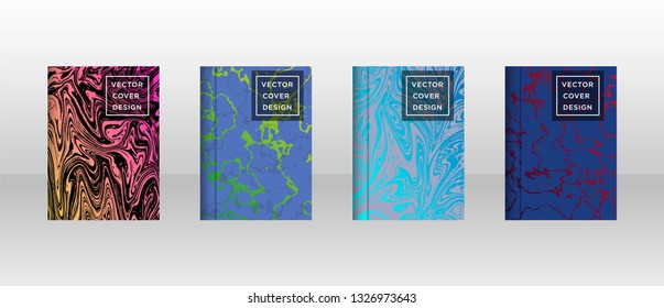 Mixture of acrylic paints. Liquid marble texture. Fluid art. Applicable for design cover, presentation, invitation, flyer, annual report, poster and business card, desing packaging - Vector