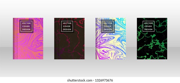 Mixture of acrylic paints. Liquid marble texture. Fluid art. Applicable for design cover, presentation, invitation, flyer, annual report, poster and business card, desing packaging - Vector