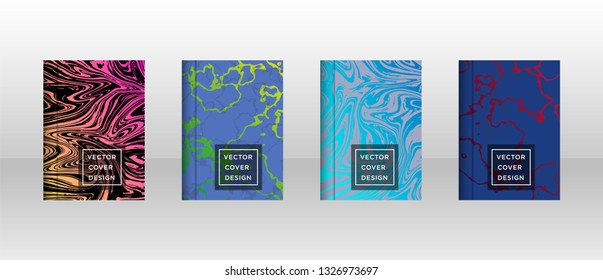 Mixture of acrylic paints. Liquid marble texture. Fluid art. Applicable for design cover, presentation, invitation, flyer, annual report, poster and business card, desing packaging - Vector