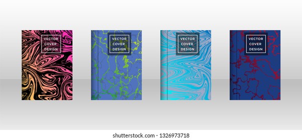 Mixture of acrylic paints. Liquid marble texture. Fluid art. Applicable for design cover, presentation, invitation, flyer, annual report, poster and business card, desing packaging - Vector
