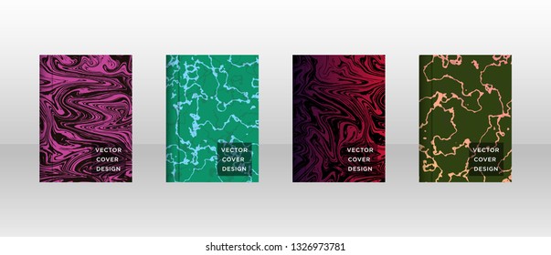 Mixture of acrylic paints. Liquid marble texture. Fluid art. Applicable for design cover, presentation, invitation, flyer, annual report, poster and business card, desing packaging - Vector