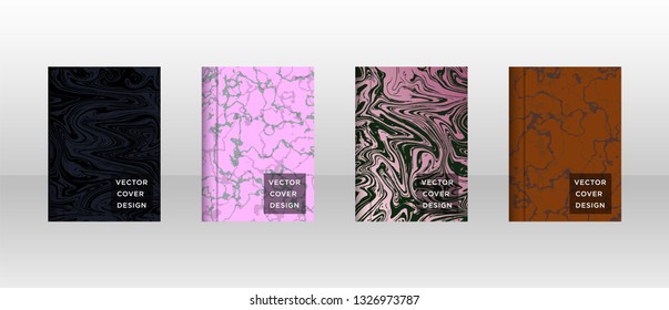 Mixture of acrylic paints. Liquid marble texture. Fluid art. Applicable for design cover, presentation, invitation, flyer, annual report, poster and business card, desing packaging - Vector