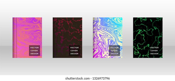 Mixture of acrylic paints. Liquid marble texture. Fluid art. Applicable for design cover, presentation, invitation, flyer, annual report, poster and business card, desing packaging - Vector