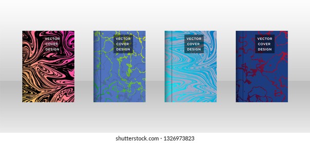 Mixture of acrylic paints. Liquid marble texture. Fluid art. Applicable for design cover, presentation, invitation, flyer, annual report, poster and business card, desing packaging - Vector