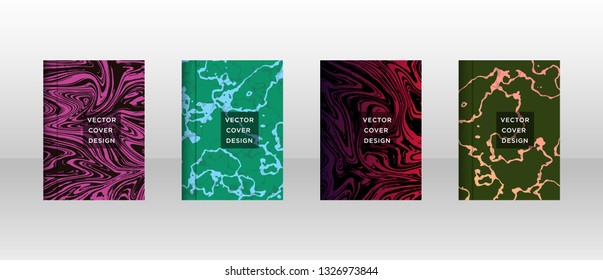 Mixture of acrylic paints. Liquid marble texture. Fluid art. Applicable for design cover, presentation, invitation, flyer, annual report, poster and business card, desing packaging - Vector