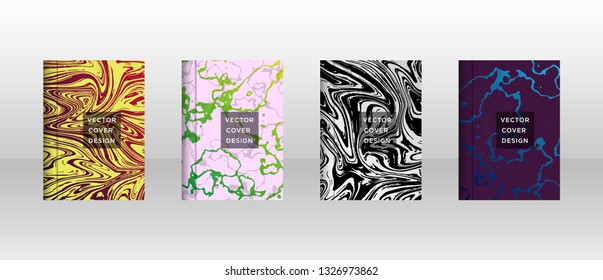 Mixture of acrylic paints. Liquid marble texture. Fluid art. Applicable for design cover, presentation, invitation, flyer, annual report, poster and business card, desing packaging - Vector