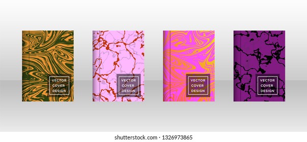 Mixture of acrylic paints. Liquid marble texture. Fluid art. Applicable for design cover, presentation, invitation, flyer, annual report, poster and business card, desing packaging - Vector