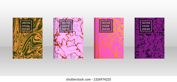 Mixture of acrylic paints. Liquid marble texture. Fluid art. Applicable for design cover, presentation, invitation, flyer, annual report, poster and business card, desing packaging - Vector