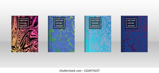 Mixture of acrylic paints. Liquid marble texture. Fluid art. Applicable for design cover, presentation, invitation, flyer, annual report, poster and business card, desing packaging - Vector