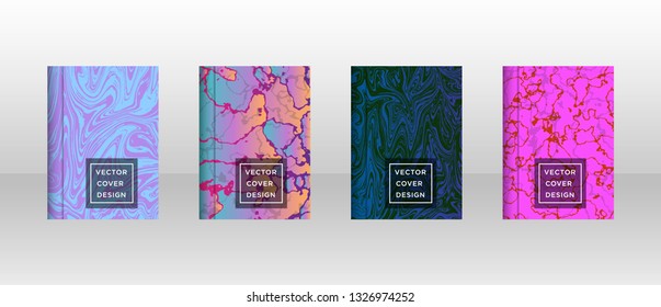 Mixture of acrylic paints. Liquid marble texture. Fluid art. Applicable for design cover, presentation, invitation, flyer, annual report, poster and business card, desing packaging - Vector