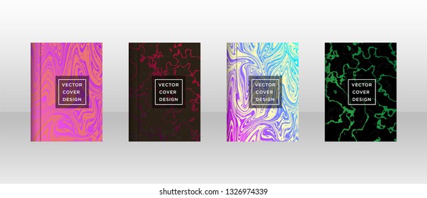Mixture of acrylic paints. Liquid marble texture. Fluid art. Applicable for design cover, presentation, invitation, flyer, annual report, poster and business card, desing packaging - Vector