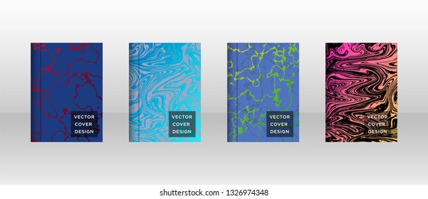 Mixture of acrylic paints. Liquid marble texture. Fluid art. Applicable for design cover, presentation, invitation, flyer, annual report, poster and business card, desing packaging - Vector