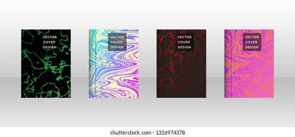 Mixture of acrylic paints. Liquid marble texture. Fluid art. Applicable for design cover, presentation, invitation, flyer, annual report, poster and business card, desing packaging - Vector