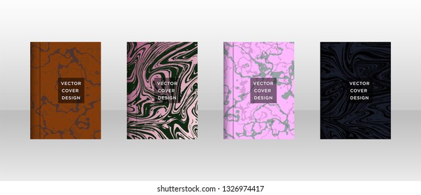 Mixture of acrylic paints. Liquid marble texture. Fluid art. Applicable for design cover, presentation, invitation, flyer, annual report, poster and business card, desing packaging - Vector