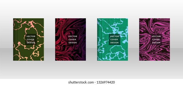 Mixture of acrylic paints. Liquid marble texture. Fluid art. Applicable for design cover, presentation, invitation, flyer, annual report, poster and business card, desing packaging - Vector