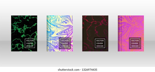 Mixture of acrylic paints. Liquid marble texture. Fluid art. Applicable for design cover, presentation, invitation, flyer, annual report, poster and business card, desing packaging - Vector