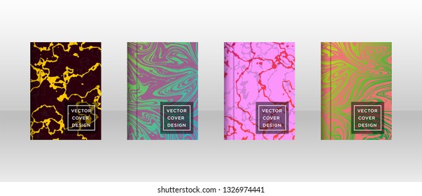 Mixture of acrylic paints. Liquid marble texture. Fluid art. Applicable for design cover, presentation, invitation, flyer, annual report, poster and business card, desing packaging - Vector