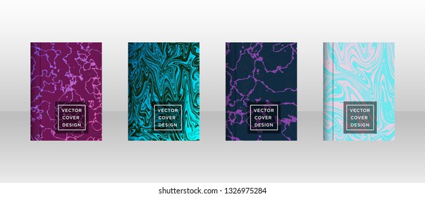 Mixture of acrylic paints. Liquid marble texture. Fluid art. Applicable for design cover, presentation, invitation, flyer, annual report, poster and business card, desing packaging - Vector