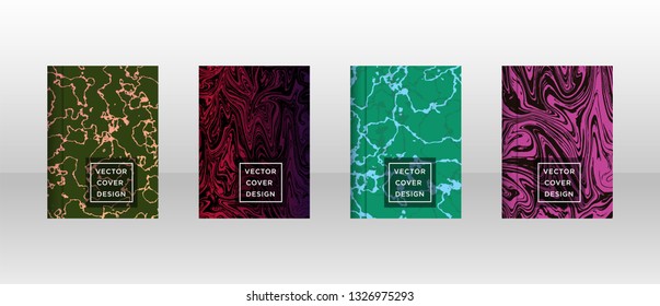 Mixture of acrylic paints. Liquid marble texture. Fluid art. Applicable for design cover, presentation, invitation, flyer, annual report, poster and business card, desing packaging - Vector