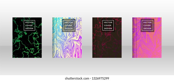 Mixture of acrylic paints. Liquid marble texture. Fluid art. Applicable for design cover, presentation, invitation, flyer, annual report, poster and business card, desing packaging - Vector