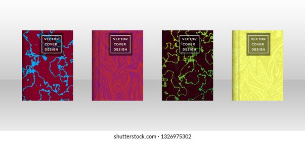 Mixture of acrylic paints. Liquid marble texture. Fluid art. Applicable for design cover, presentation, invitation, flyer, annual report, poster and business card, desing packaging - Vector