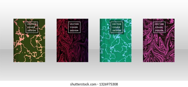 Mixture of acrylic paints. Liquid marble texture. Fluid art. Applicable for design cover, presentation, invitation, flyer, annual report, poster and business card, desing packaging - Vector