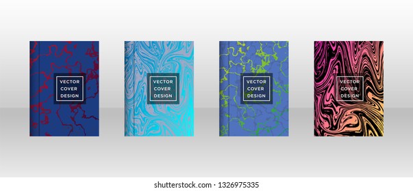 Mixture of acrylic paints. Liquid marble texture. Fluid art. Applicable for design cover, presentation, invitation, flyer, annual report, poster and business card, desing packaging - Vector